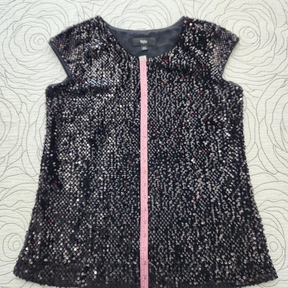 [XS] Black Sequined Mossimo Blouse - Picture 5 of 8